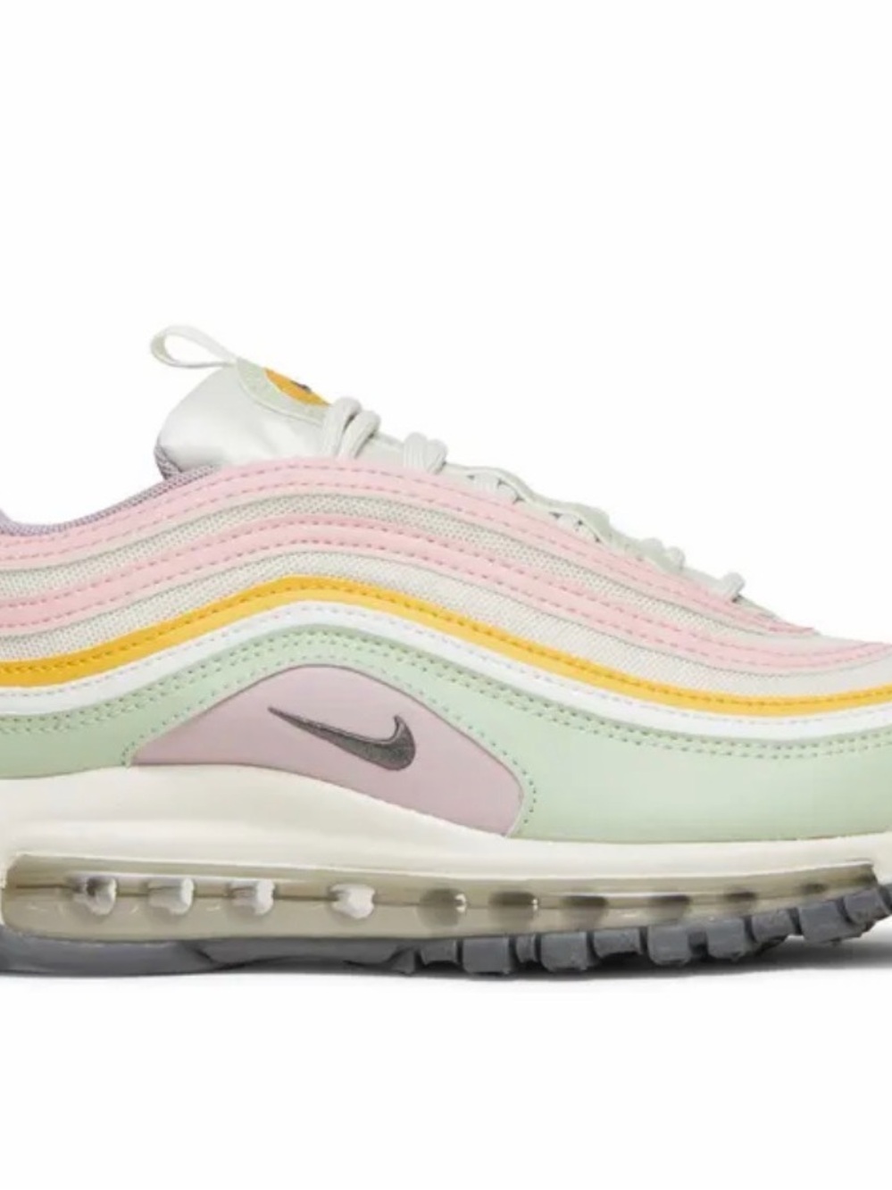 Nike Women’s Air Max 97 Pastel Green with Pink & Yellow Accents - Picture 3 of 8